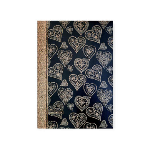 Picture of FILIGRANA A5 NOTEBOOK 40PGS LINES BLACK